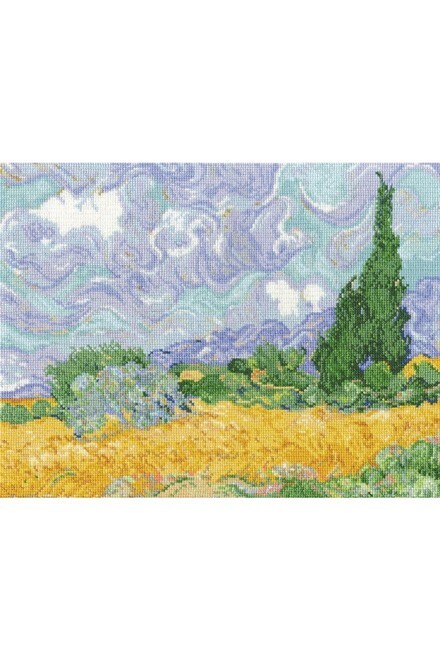 BL1067-71 Champs de bl? avec cypr?s Van Gogh NATIONAL GALLERY