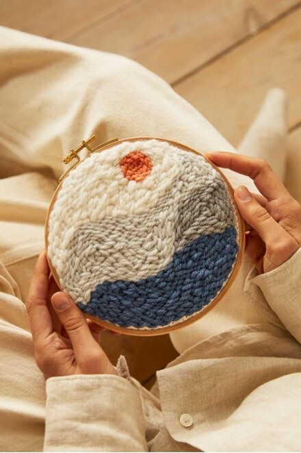 PN001K Mindful Making - Kit punch needle - R?verie en montagne