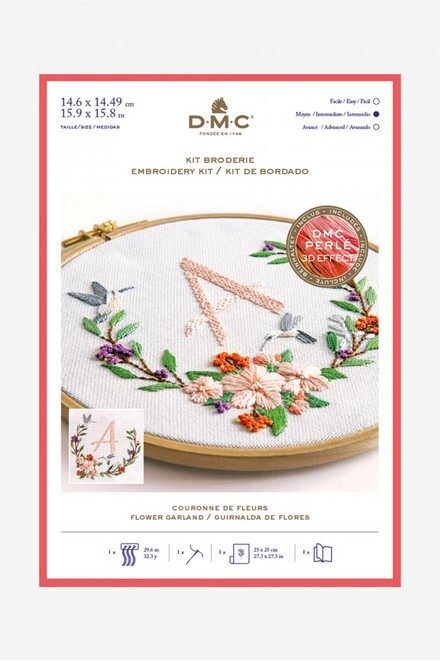 TB149 Kit broderie Couronne de fleurs