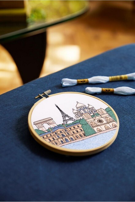 TB225 Paris Landmarks medium embroidery kit