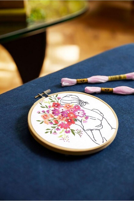 TB233 Kit broderie brassee de fleurs