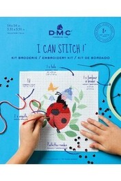 BK1899 Kit broderie Coccinelle au demi point