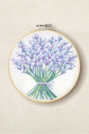 BK1979 Kit point de croix bouquet de lavandes par Nathalie Weinzaepflen-1