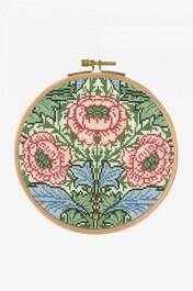 BL1175-77 Fleurs et feuillage kit point de croix-1