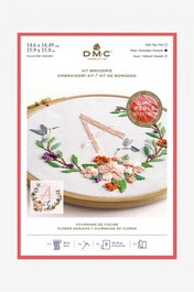 TB149 Kit broderie Couronne de fleurs