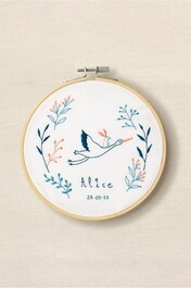 TB180 Kit Broderie - B?b? Cigogne - Gift of stitch-1