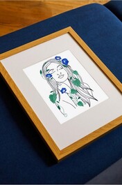 TB201 Kit broderie figures florales liserons par Joanna Hateley