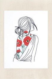 TB202 Kit broderie figures florales coquelicots par Joanna Hateley-1